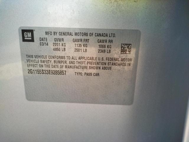 Photo 10 from auction – 2014 CHEVROLET IMPALA LTZ with VIN 2G1155S33E9285857