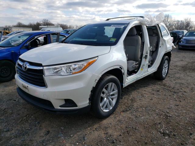 Photo 1 from auction – 2016 TOYOTA HIGHLANDER with VIN 5TDZARFH8GS020378