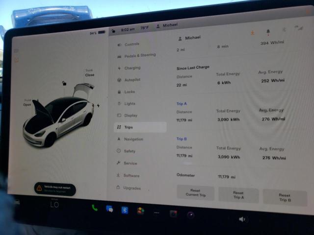 Photo 9 from auction – 2021 TESLA MODEL 3 with VIN 5YJ3E1EC5MF024549