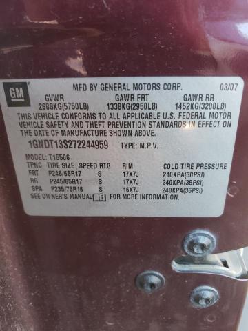 Photo 14 from auction – 2007 CHEVROLET TRAILBLAZE with VIN 1GNDT13S272244959