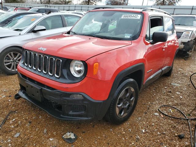 JEEP RENEGADE S 2017 with VIN ZACCJAAB6HPF02548 - Photo from auction