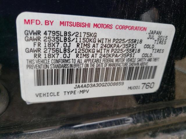 Photo 14 from auction – 2016 MITSUBISHI OUTLANDER with VIN JA4AD3A30GZ008859
