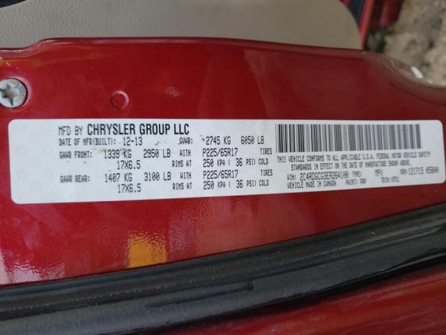 Photo 14 from auction – 2014 DODGE GRAND CARA with VIN 2C4RDGCG3ER264100