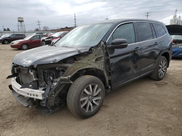 HONDA PILOT EXL 2019 with VIN 5FNYF6H52KB056028 - Photo from auction