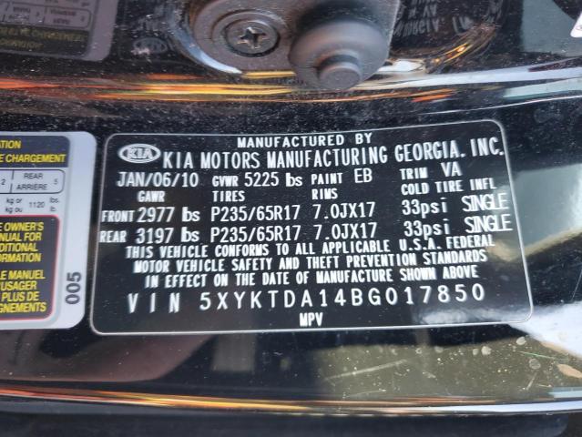 Photo 14 from auction – 2011 KIA SORENTO BA with VIN 5XYKTDA14BG017850