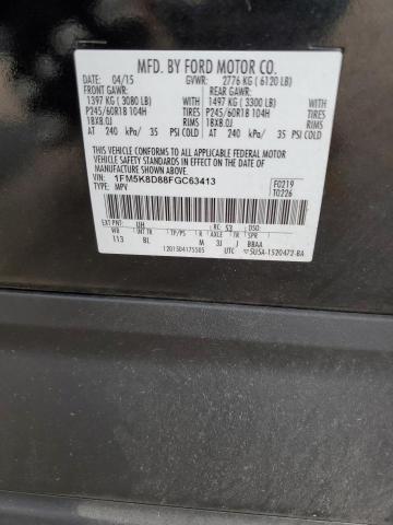 Photo 10 from auction – 2015 FORD EXPLORER X with VIN 1FM5K8D88FGC63413