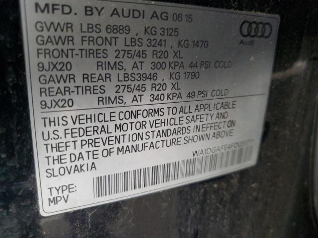 Photo 14 from auction – 2015 AUDI Q7 PRESTIG with VIN WA1DGAFE4FD031771