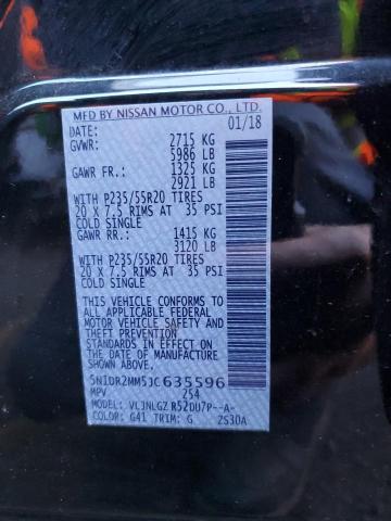 Photo 14 from auction – 2018 NISSAN PATHFINDER with VIN 5N1DR2MM5JC635596