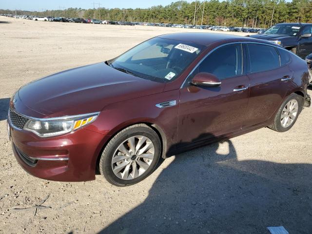 KIA OPTIMA EX 2016 with VIN 5XXGU4L35GG114682 - Photo from auction