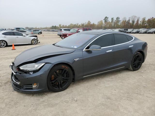 TESLA MODEL S 2015 with VIN 5YJSA1E21FF105386 - Photo from auction