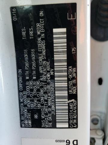 Photo 14 from auction – 2016 LEXUS GX 460 with VIN JTJBM7FX7G5134587