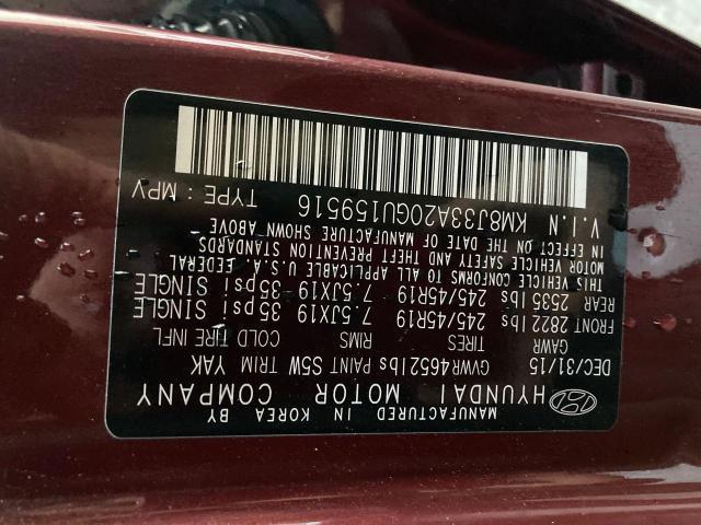 Photo 10 from auction – 2016 HYUNDAI TUCSON LIM with VIN KM8J33A20GU159516