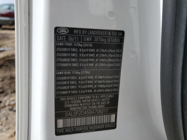 Photo 14 from auction – 2011 LAND ROVER RANGE ROVE with VIN SALSF2D45BA708217
