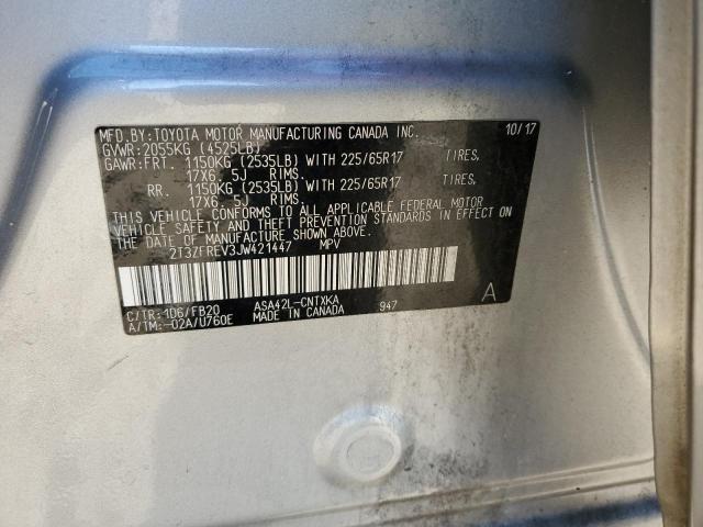 Photo 14 from auction – 2018 TOYOTA RAV4 LE with VIN 2T3ZFREV3JW421447