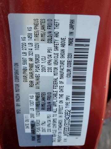 Photo 14 from auction – 2012 MAZDA CX-9 with VIN JM3TB3DV3C0340852