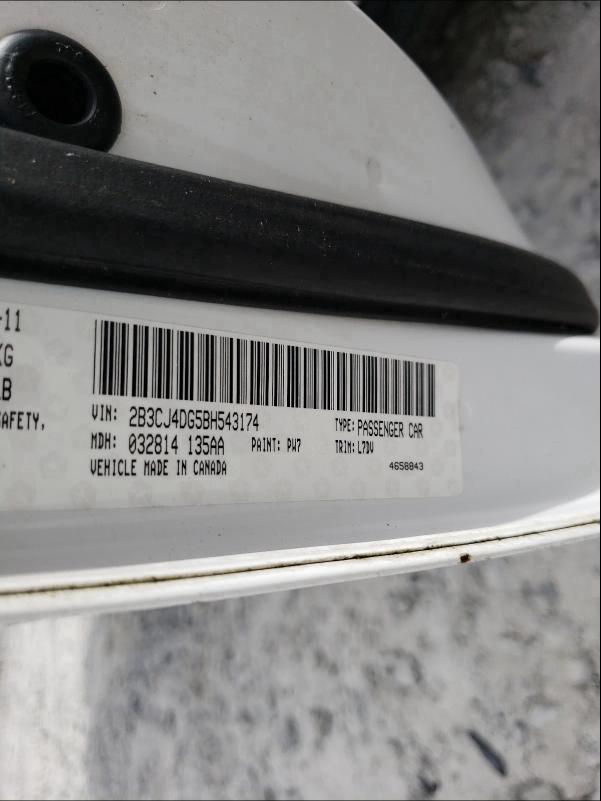 Photo 10 from auction – 2011 DODGE CHALLENGER with VIN 2B3CJ4DG5BH543174
