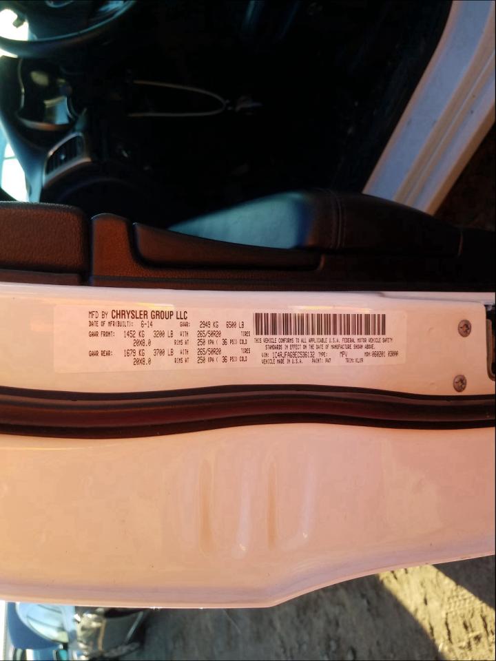 Photo 10 from auction – 2014 JEEP GRAND CHER with VIN 1C4RJFAG9EC536132