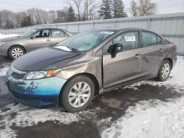 HONDA CIVIC LX 2012 with VIN 2HGFB2F54CH536714 - Photo from auction