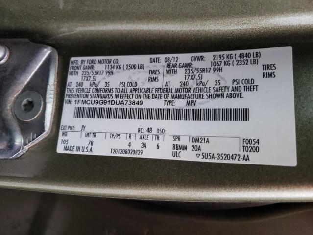 Photo 14 from auction – 2013 FORD ESCAPE SE with VIN 1FMCU9G91DUA73849