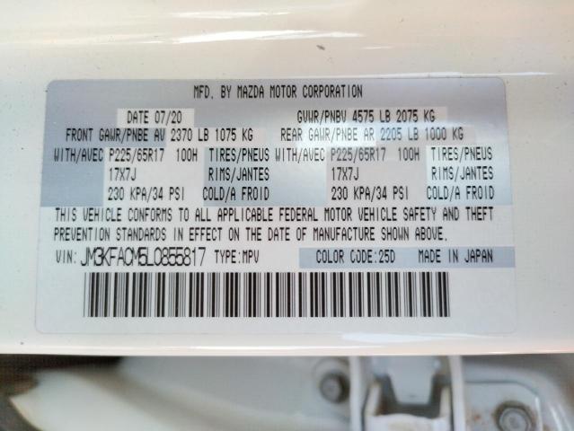 Photo 14 from auction – 2020 MAZDA CX-5 TOURI with VIN JM3KFACM5L0855817