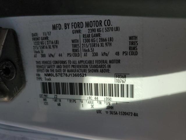 Photo 14 from auction – 2018 FORD TRANSIT CO with VIN NM0LS7E78J1360521