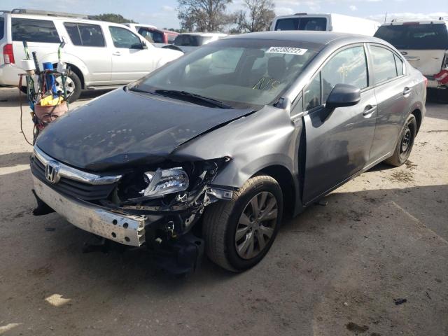HONDA CIVIC LX 2012 with VIN 19XFB2F56CE338677 - Photo from auction