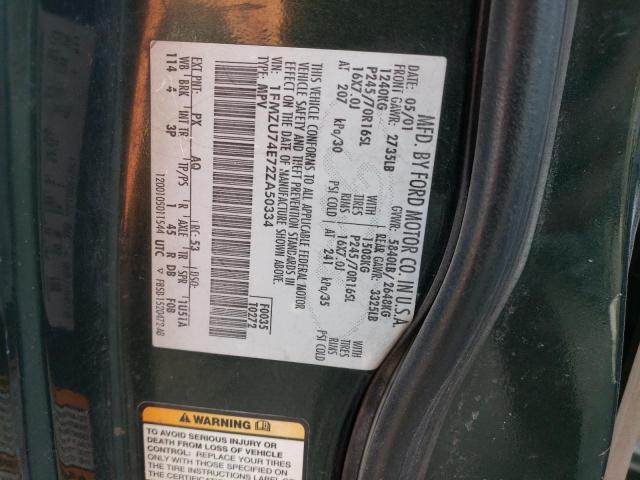 Photo 14 from auction – 2002 FORD EXPLORER E with VIN 1FMZU74E72ZA50334