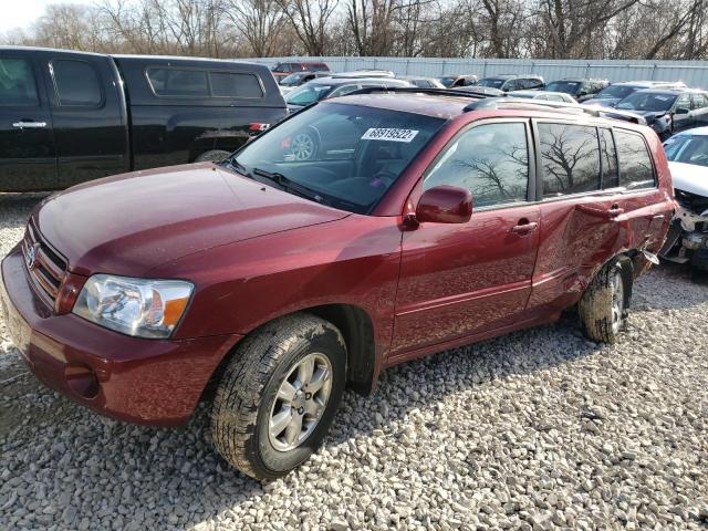 TOYOTA HIGHLANDER 2007 with VIN JTEEP21A170209838 - Photo from auction