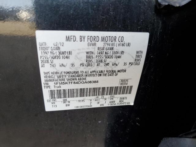 Zdjęcie 14 z aukcji – 2013 FORD EXPLORER L z VIN 1FM5K7F84DGA08388
