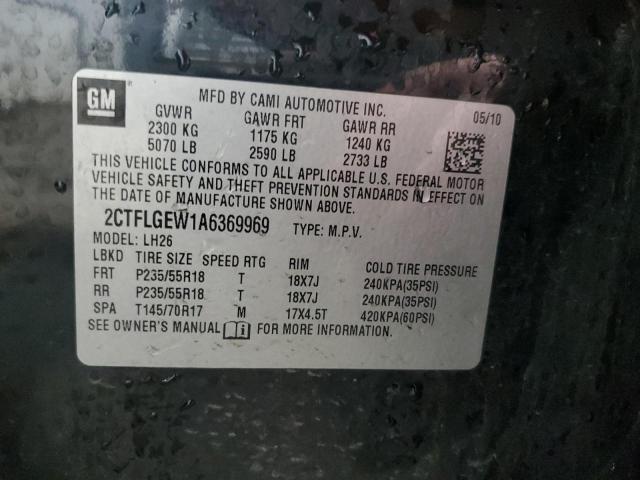 Photo 14 from auction – 2010 GMC TERRAIN SL with VIN 2CTFLGEW1A6369969