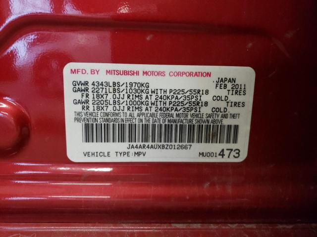 Photo 14 from auction – 2011 MITSUBISHI OUTLANDER with VIN JA4AR4AUXBZ012667