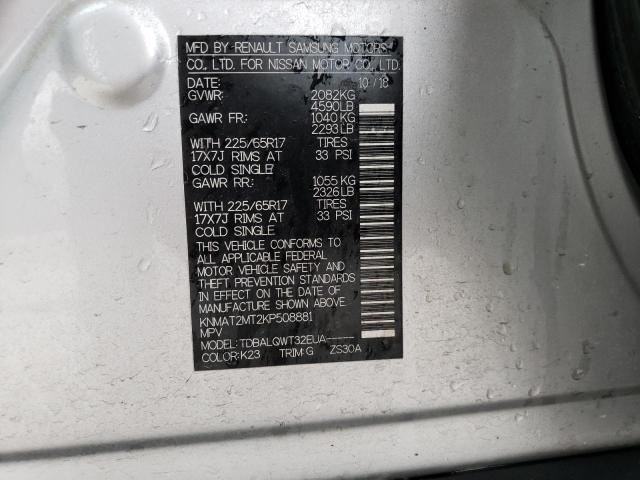 Photo 14 from auction – 2019 NISSAN ROGUE S with VIN KNMAT2MT2KP508881