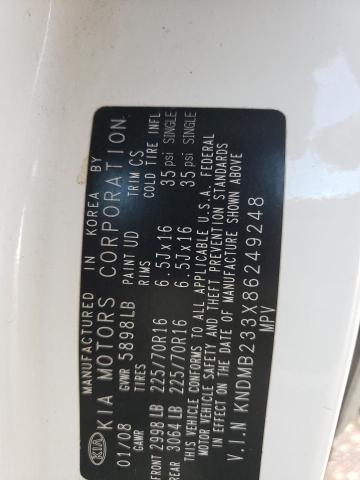 Photo 14 from auction – 2008 KIA SEDONA EX with VIN KNDMB233X86249248