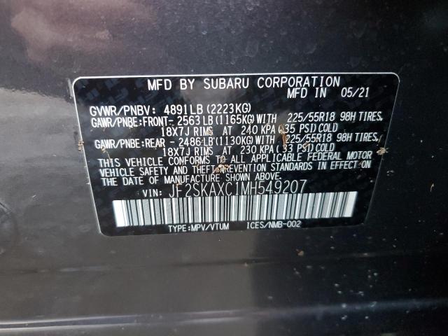 Photo 14 from auction – 2021 SUBARU FORESTER T with VIN JF2SKAXC1MH549207