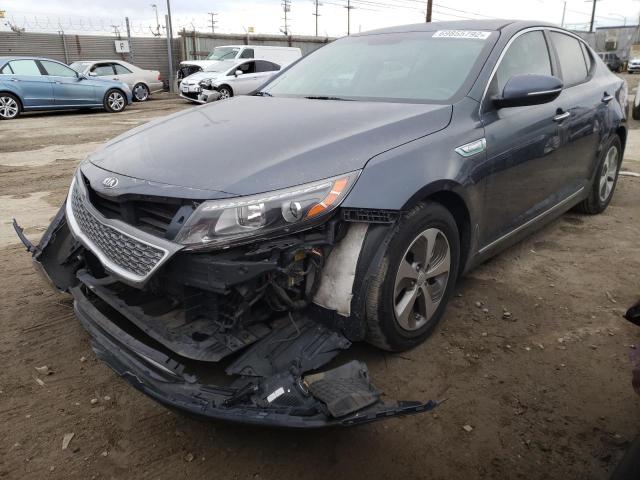 KIA OPTIMA HYB 2014 with VIN KNAGM4AD0E5067944 - Photo from auction
