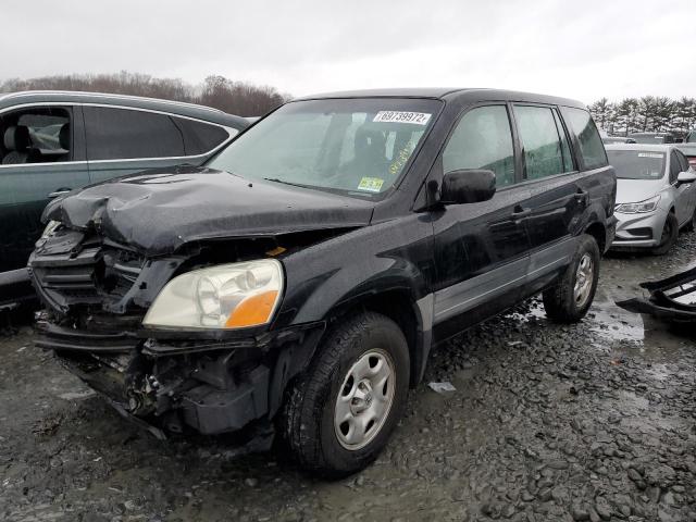HONDA PILOT LX 2005 with VIN 2HKYF18135H507893 - Photo from auction