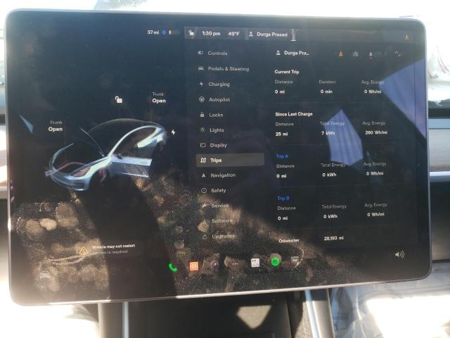 Photo 9 from auction – 2020 TESLA MODEL 3 with VIN 5YJ3E1EB4LF637235