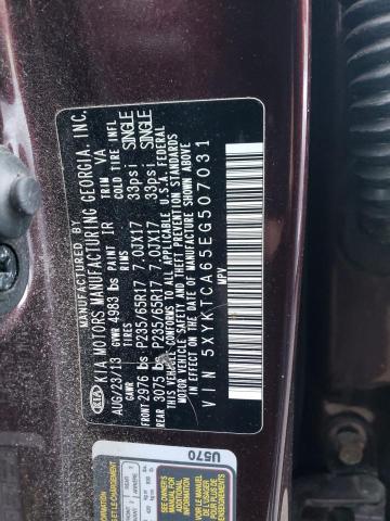 Photo 14 from auction – 2014 KIA SORENTO LX with VIN 5XYKTCA65EG507031