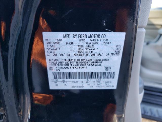Photo 14 from auction – 2008 FORD ESCAPE XLT with VIN 1FMCU93178KC80019
