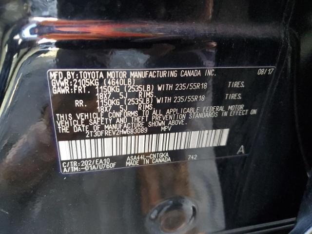 Photo 14 from auction – 2017 TOYOTA RAV4 LIMIT with VIN 2T3DFREV2HW683089