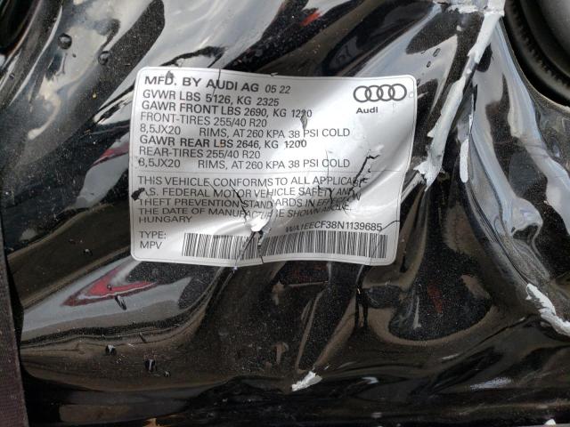 Photo 14 from auction – 2022 AUDI Q3 PREMIUM with VIN WA1EECF38N1139685