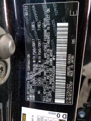 Photo 14 from auction – 2017 TOYOTA 4RUNNER SR with VIN JTEBU5JR9H5420244