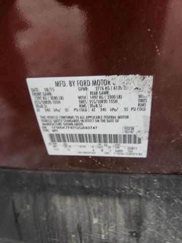 Photo 14 from auction – 2016 FORD EXPLORER L with VIN 1FM5K7F87GGA93747