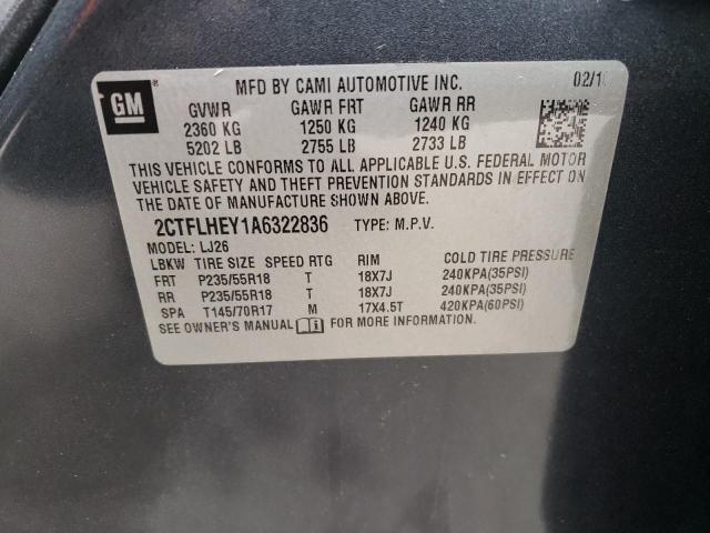 Photo 14 from auction – 2010 GMC TERRAIN SL with VIN 2CTFLHEY1A6322836