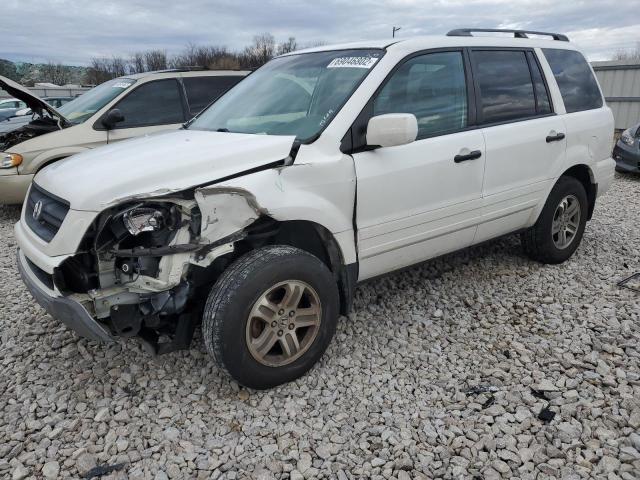 HONDA PILOT EXL 2004 with VIN 2HKYF18554H552092 - Photo from auction