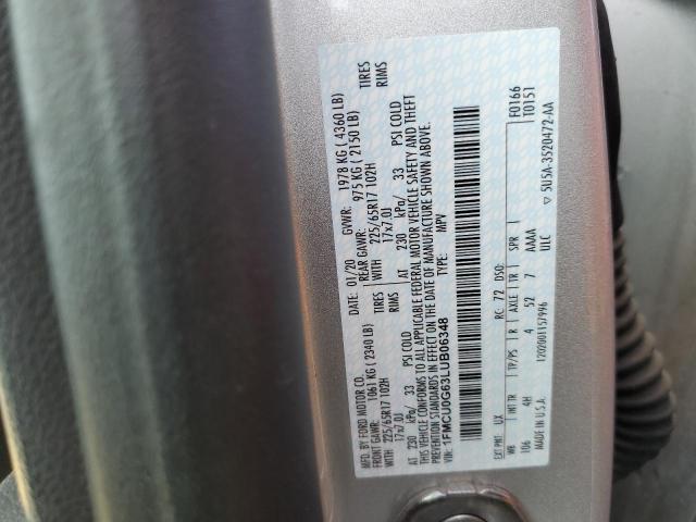 Photo 14 from auction – 2020 FORD ESCAPE SE with VIN 1FMCU0G63LUB06348