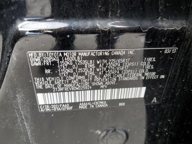 Photo 14 from auction – 2013 TOYOTA RAV4 XLE with VIN 2T3RFREV8DW025924