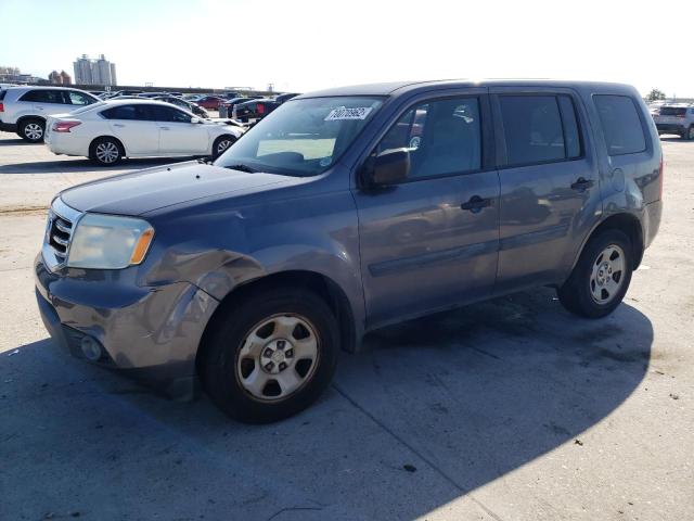 HONDA PILOT LX 2014 with VIN 5FNYF3H22EB012863 - Photo from auction