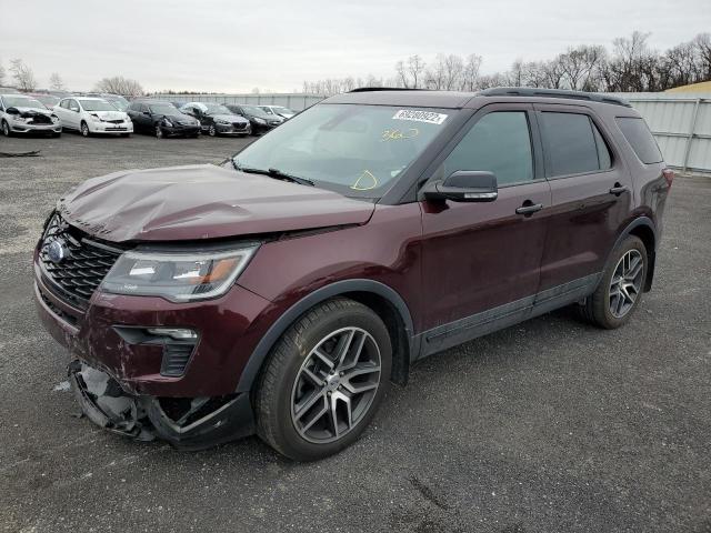 FORD EXPLORER S 2018 with VIN 1FM5K8GT5JGA45261 - Photo from auction