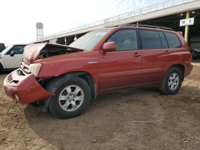 TOYOTA HIGHLANDER 2002 with VIN JTEGF21A620060654 - Photo from auction